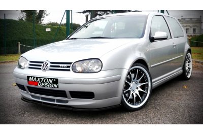 Накладка сплиттер на передний бампер на Volkswagen Golf IV 25TH